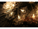 2 Set 20 LEDs Pine SnowflakeString Light and 10 LEDs Battery Operated String Lights