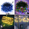 4 Set of Christmas Decorations Lights-80 Ft 240 Blue LED String Lights-240 LED Multicolor String Lights-100 LED Outdoor Rope String Lights-14 LED Santa Claus Stake Lights