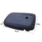 Festival Depot Umbrella Base Outdoor Patio Base 43 LB Weight Water Filled Stand Square Plastic Holder Matching Table Market Umbrella Suit Dia 1.57" for Outside Deck Garden Lawn, Black