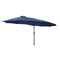 Festival Depot 14.7 ft Patio Umbrella Outdoor Large Twin Umbrella Double-Sided Ventilation Sun Canopy Market Umbrella with Aluminum Pole Handle Crank Without Base for Garden, Poolside, Deck