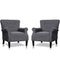 Festival Depot 2 Piece Indoor Modern Fabric Furniture Accent Arm Chair Single Sofa for Living Room Bedroom with Comfortable Seat,31.1" x 31.1" x 36.8"