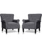 Festival Depot 2 Piece Indoor Modern Fabric Furniture Accent Arm Chair Single Sofa for Living Room Bedroom with Comfortable Seat,31.1" x 31.1" x 36.8"