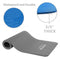 LOKATSE HOME Yoga Mat Thick,Non Slip Men Women Exercise Mat for Home Floor Gym of Workout with Carry Strip 72x24.4x2/5Inches (Gray)