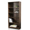 Festival Depot 5-Tier Bookcase Storage Organizer Cabinet Unit 66.3 Inches Height Decor Furniture Bookshelf with Adjustable Shelves Display Rack for Office Living Room