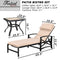 Festival Depot Outdoor Patio Chaise Lounge Chairs with Cushions