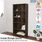 Festival Depot 5-Tier Bookcase Storage Organizer Cabinet Unit 66.3 Inches Height Decor Furniture Bookshelf with Adjustable Shelves Display Rack for Office Living Room