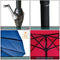 Festival Depot 9Ft Round Patio Umbrella Outdoor Market Table Umbrella with Hand Crank Open System Without Base or Stand for Deck Porch Pool Balcony
