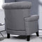 Festival Depot 1 Piece Indoor Modern Fabric Furniture Accent Arm Chair Single Sofa for Living Room Bedroom with Hand-Crafted Button Tufting Details and Thick Cushions,29.3" x 28.7" x 39.6"