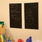 Self-Adhesive Wall Blackboard Sticker Chalkboard Decal Wall Sticker with 5 Colored Chalk - Blackboard Contact Paper Vinyl Measures 17.7" X 78.7" - Black