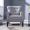 Festival Depot 1 Piece Indoor Modern Fabric Furniture Accent Arm Chair Single Sofa for Living Room Bedroom with Comfortable Seat