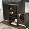 Festival Depot 5-Tier Bookcase Storage Organizer Cabinet Unit 66.3 Inches Height Decor Furniture Bookshelf with Adjustable Shelves Display Rack for Office Living Room