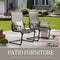 Festival Depot Outdoor Dining Chairs Set of Patio Armchairs with Textilene Fabric and High Back All Weather Metal Furniture for Backyard Deck Garden
