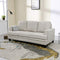 Festival Depot 1 Piece Indoor Modern Fabric Furniture Rivet Edge Armrest 3-Seat Sofa Couch for Living Room Bedroom with Comfortable Seat, 74.8" x 31.5" x 30.7"