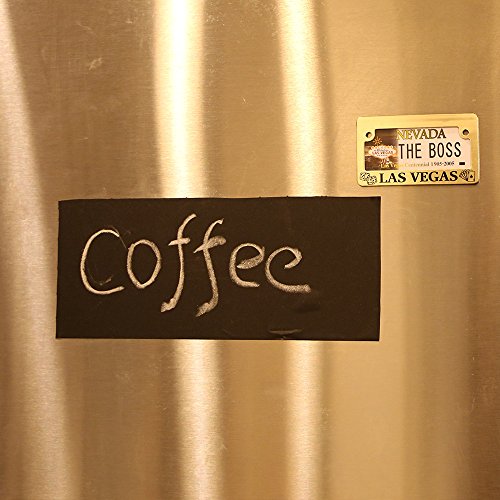 Self-Adhesive Wall Blackboard Sticker Chalkboard Decal Wall Sticker with 5 Colored Chalk - Blackboard Contact Paper Vinyl Measures 17.7" X 78.7" - Black