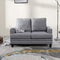 Festival Depot 1 Piece Indoor Modern Fabric Furniture Accent Arm Sofa Loveseat for Living Room Bedroom with Thick Cushion and Deep Seat, 52.7" x 31.5" x 35"