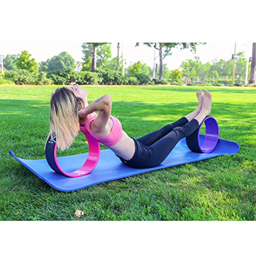 LOKATSE HOME Yoga Mat Thick,Non Slip Men Women Exercise Mat for Home Floor Gym of Workout with Carry Strip 72x24.4x2/5Inches (Blue)
