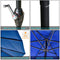 Festival Depot 9Ft Round Patio Umbrella Outdoor Market Table Umbrella with Hand Crank Open System Without Base or Stand for Deck Porch Pool Balcony