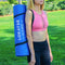 LOKATSE HOME Yoga Mat Thick,Non Slip Men Women Exercise Mat for Home Floor Gym of Workout with Carry Strip 72x24.4x2/5Inches (Blue)