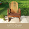 Festival Depot Outdoor Patio Furniture Wagon Adirondack Chair with Wheel Armrest Outside Seating Wooden Armchair for Garden Lawn Porch Backyard Poolside