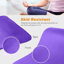 Sports Festival Non Slip Thick Yoga Mat Men Women Exercise Mat for Home Floor Gym of Workout with Carry Strap 72x24.4x2/5 Inches