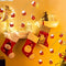 4 Set of Christmas Decorations Lights-300 LED Net Lights--30 LED Mini Wooden House String Lights-80 LED Snowflake Fairy Lights-260 LED Curtain Lights