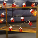 4 Set of Christmas Decorations Lights-80 LED Snowflake Fairy Lights-30 LED Mini Wooden House String Lights-200 LED Solar Fairy/Starry String Lights-14 LED Santa Claus Stake Lights