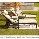 Festival Depot Outdoor Patio Chaise Lounge Chairs with Cushions