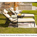 Festival Depot Outdoor Patio Chaise Lounge Chairs with Cushions