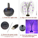 4 Set Halloween Decorative Light-20 LED Skeletons Lights-20 LED 10 Ft Eyeball Lights-70 LED 23Ft Purple Bat-20 Inch 40 LED Purple Willow Tree