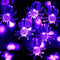 4 Set Halloween Decorative Light-70 LED Purple Spider Lights-150 LED 15 Ft Purple Icicle Lights-Halloween LED Hello Wreath-20 LED Artificial Tropical Palm Leaves