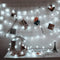 4 Set of Christmas Decorations Lights-80 LED Snowflake Fairy Lights-30 LED Mini Wooden House String Lights-200 LED Solar Fairy/Starry String Lights-14 LED Santa Claus Stake Lights