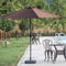 Festival Depot 9Ft Round Patio Umbrella Outdoor Market Table Umbrella with Hand Crank Open System Without Base or Stand for Deck Porch Pool Balcony