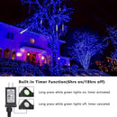 4 Set of Christmas Decorations Lights-80 Ft 240 Blue LED String Lights-240 LED Multicolor String Lights-100 LED Outdoor Rope String Lights-14 LED Santa Claus Stake Lights