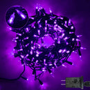 4 Set of Christmas Decorations Lights-66 Ft 200 LED Purple String Lights-300 LED Net Lights-20 Ft 40 LED Snowflake String Lights-14 LED Santa Claus Stake Lights