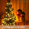 8 Set of 20 Ft 40 LED Waterproof Snowflake String Lights w/ Warm White Battery Operated