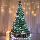 4 Set of Christmas Decorations Lights-300 LED Net Lights--30 LED Mini Wooden House String Lights-80 LED Snowflake Fairy Lights-260 LED Curtain Lights