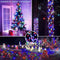 4 Set of Christmas Decorations Lights-200 LED Outdoor String Lights-20 Ft 40 LED Snowflake String Lights-200 LED Solar Fairy/Starry String Lights-260 LED Curtain Lights