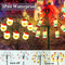 4 Set of Christmas Decorations Lights-80 LED Snowflake Fairy Lights-30 LED Mini Wooden House String Lights-200 LED Solar Fairy/Starry String Lights-14 LED Santa Claus Stake Lights