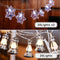 2 Set 20 LEDs Pine SnowflakeString Light and 10 LEDs Battery Operated String Lights