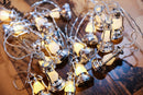 2 Set 20 LEDs Pine SnowflakeString Light and 10 LEDs Battery Operated String Lights
