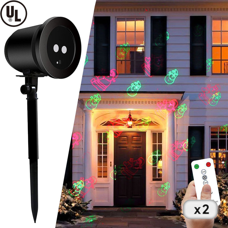 2 Set Christmas Light Laser Shower