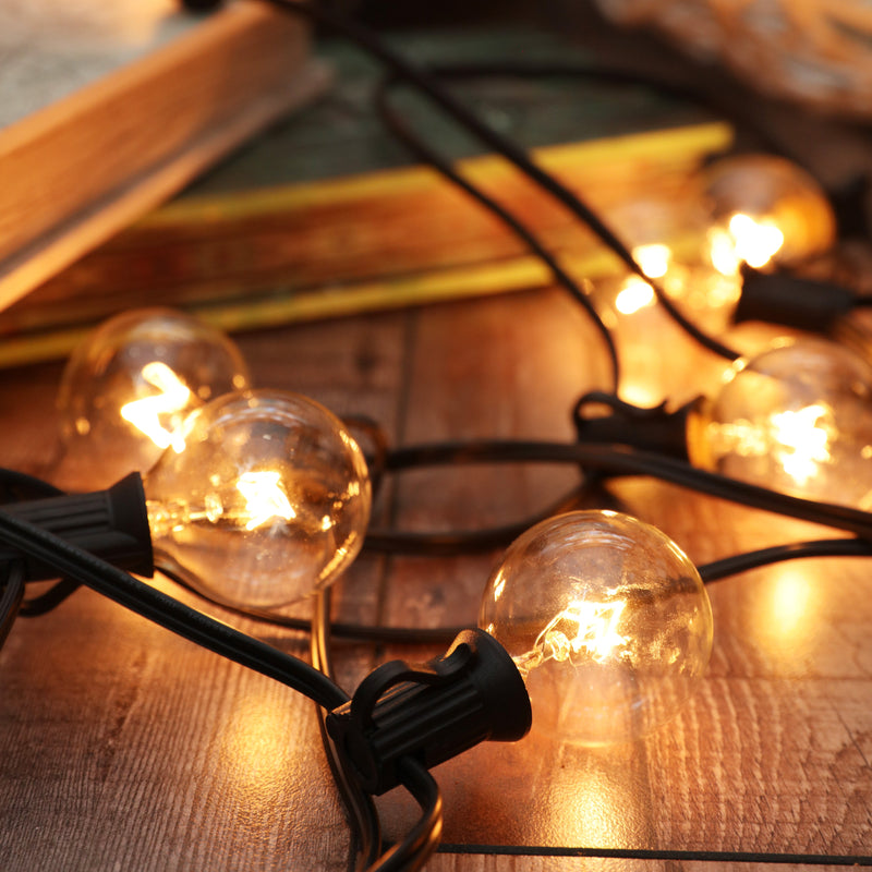 6 Set of G40 Bulbs Globe Garden String Lights