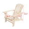 2 Piece Wooden Adirondack Patio Chair Set for Outdoor Comfort and Rustic Charm